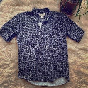 Retro Hipster Button Down